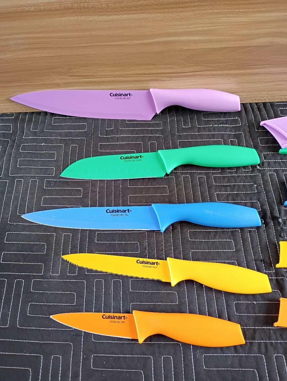 Cuisinart Colorful Knife Set - Pink, Green, Blue, Yellow, Orange - Picture 7 of 9